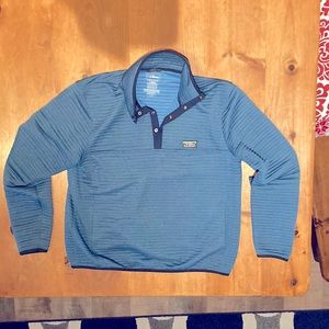 Men's Airlight Knit Pullover Light Ocean Blue Size Large